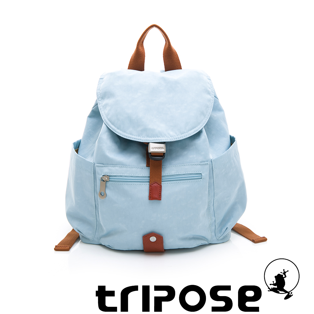 tripose MEMENTO系列微皺尼龍經典輕量後背包(小)湖水藍