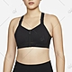 NIKE 耐吉 運動內衣 強度支撐 慢跑 重訓 女款 黑 DD0437-010 AS W NK DF ALPHA ZIP-FRONT BRA (3X916) product thumbnail 1