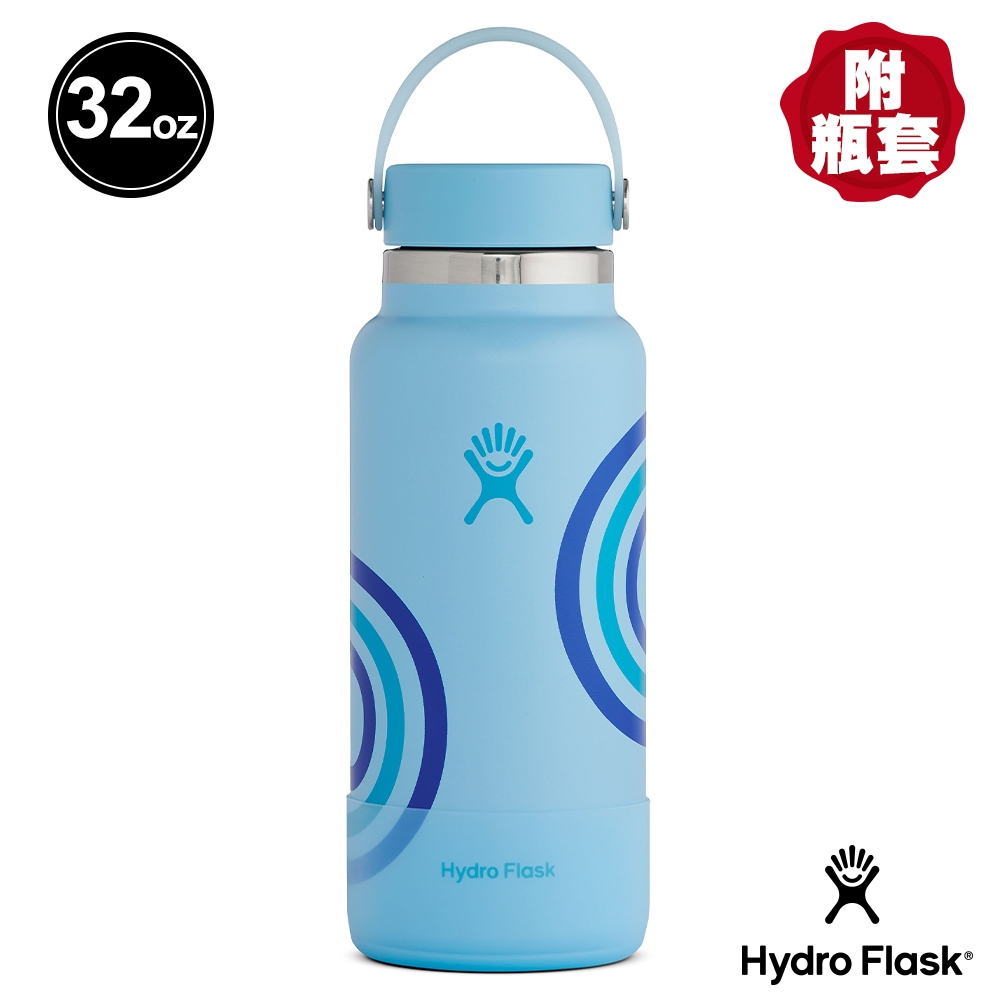 美國Hydro Flask 真空保冷/熱 Refill for good 寬口鋼瓶32oz/946ml 泉水藍
