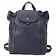 LONGCHAMP Le Pliage Cuir 小羊皮兩用後背包(海軍藍) product thumbnail 1