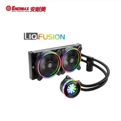 安耐美水冷 幻彩飛輪 LIQFUSION ELC-LF240-RGB 水冷散熱器