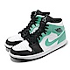 Nike 休閒鞋 Air Jordan 1代 Mid 男鞋 AJ1 喬丹 蒂芬妮綠 8孔 白 綠 黑 554724132 product thumbnail 1