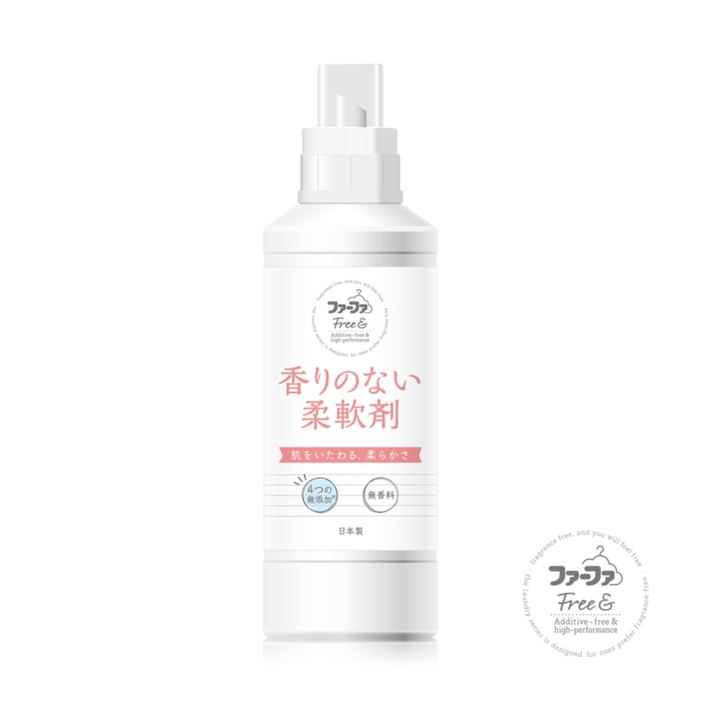 日本FaFa FREE& 無香精濃縮柔軟精-500ml