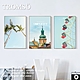 TROMSO北歐生活版畫有框畫-加州假期WA187(三幅一組) product thumbnail 1