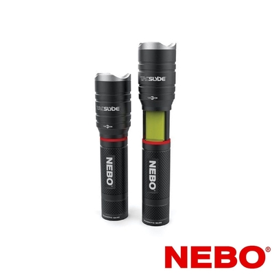 NEBO Tac Slyde 12倍變焦滑行COB兩用手電筒-吊卡(NEB-6746-G)