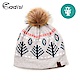 ADISI 童羊毛針織雙層保暖帽 AS18098 / 白樺紅 product thumbnail 1