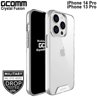 GCOMM iPhone 14Pro 13Pro 晶透軍規防摔殼 Crystal Fusion