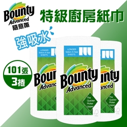 【Bounty】隨意撕特級廚房紙巾(101張X3捲)