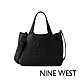 NINE WEST EMMALINE 經典壓紋托特/斜背包-黑色(131022) product thumbnail 1