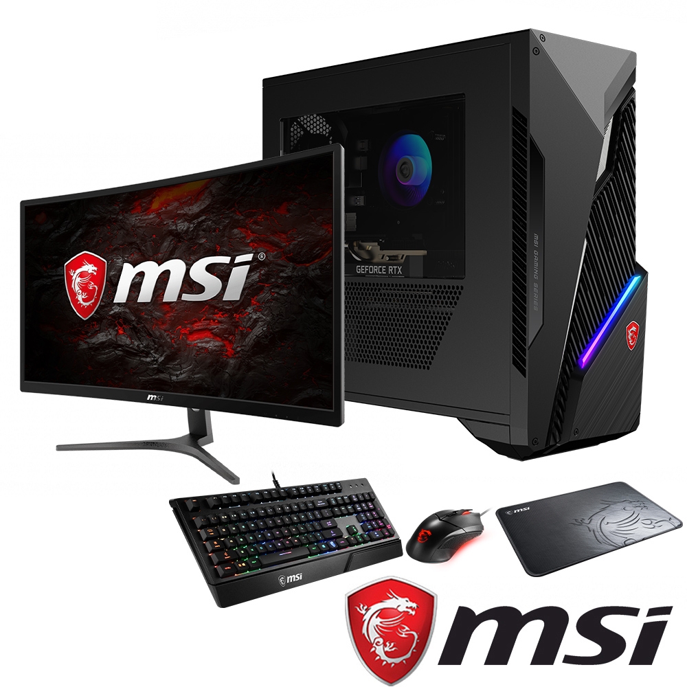 MSI InfiniteS3 11SA-228TW+Optix G241VC 電競主機+螢幕組合(送鍵鼠組+滑鼠墊)