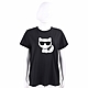 Karl Lagerfeld IKONIK 卡爾 墨鏡貓咪黑色貼鑽棉質TEE T恤 product thumbnail 1