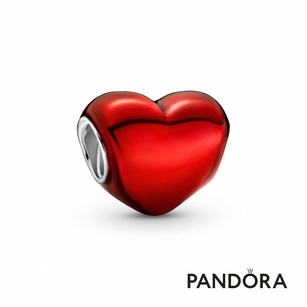 【Pandora官方直營】金屬紅心形串飾