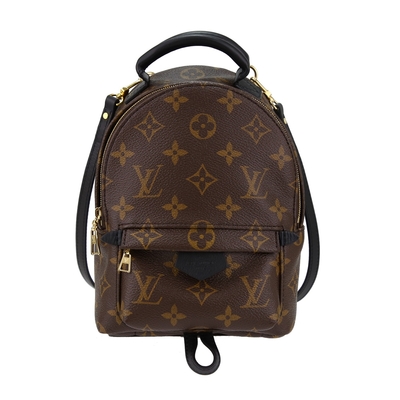 Louis Vuitton M44873 Palm Springs經典帆布迷你後背包(黑色)