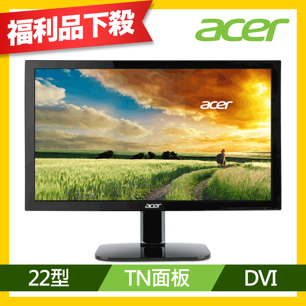 acer KA220HQ 22型 護眼電腦螢幕(福利品)