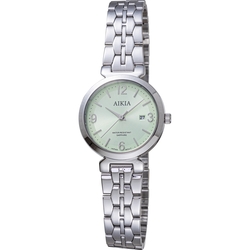 AIKIA 經典優雅 時尚腕錶-4A2319WGNN/綠色28.5mm