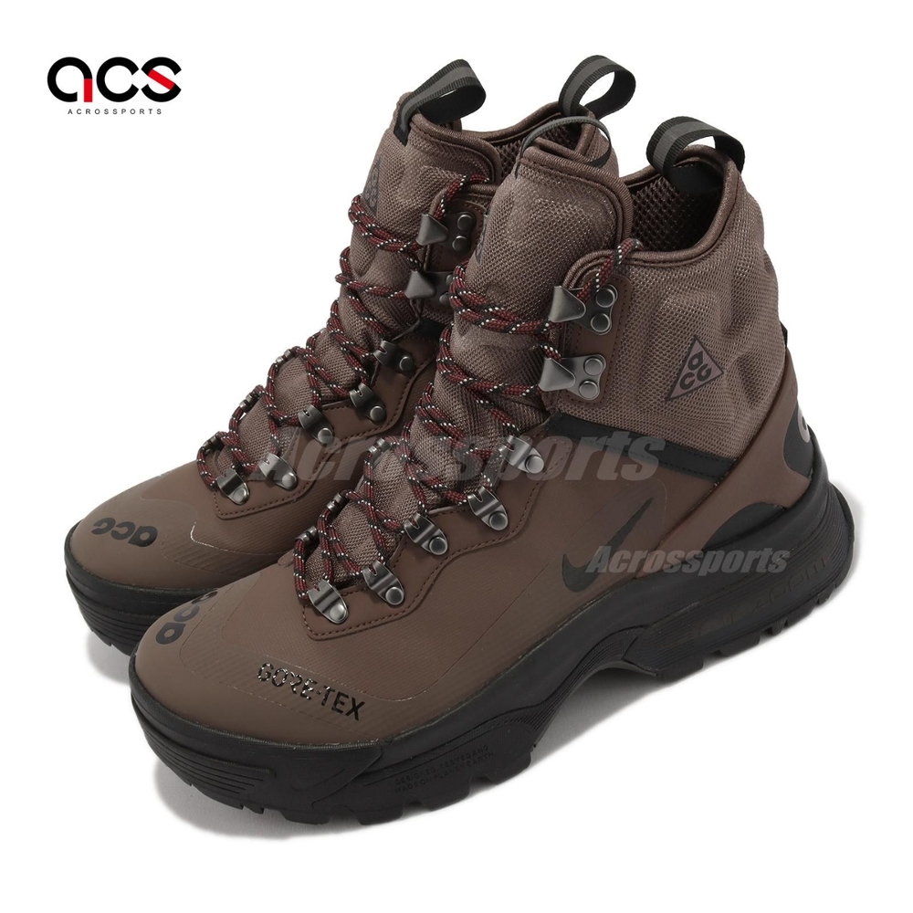 Nike 登山鞋 ACG Zoom Gaiadome Gore-Tex 男鞋 棕 越野 戶外 防水 反光 靴子 DD2858-200