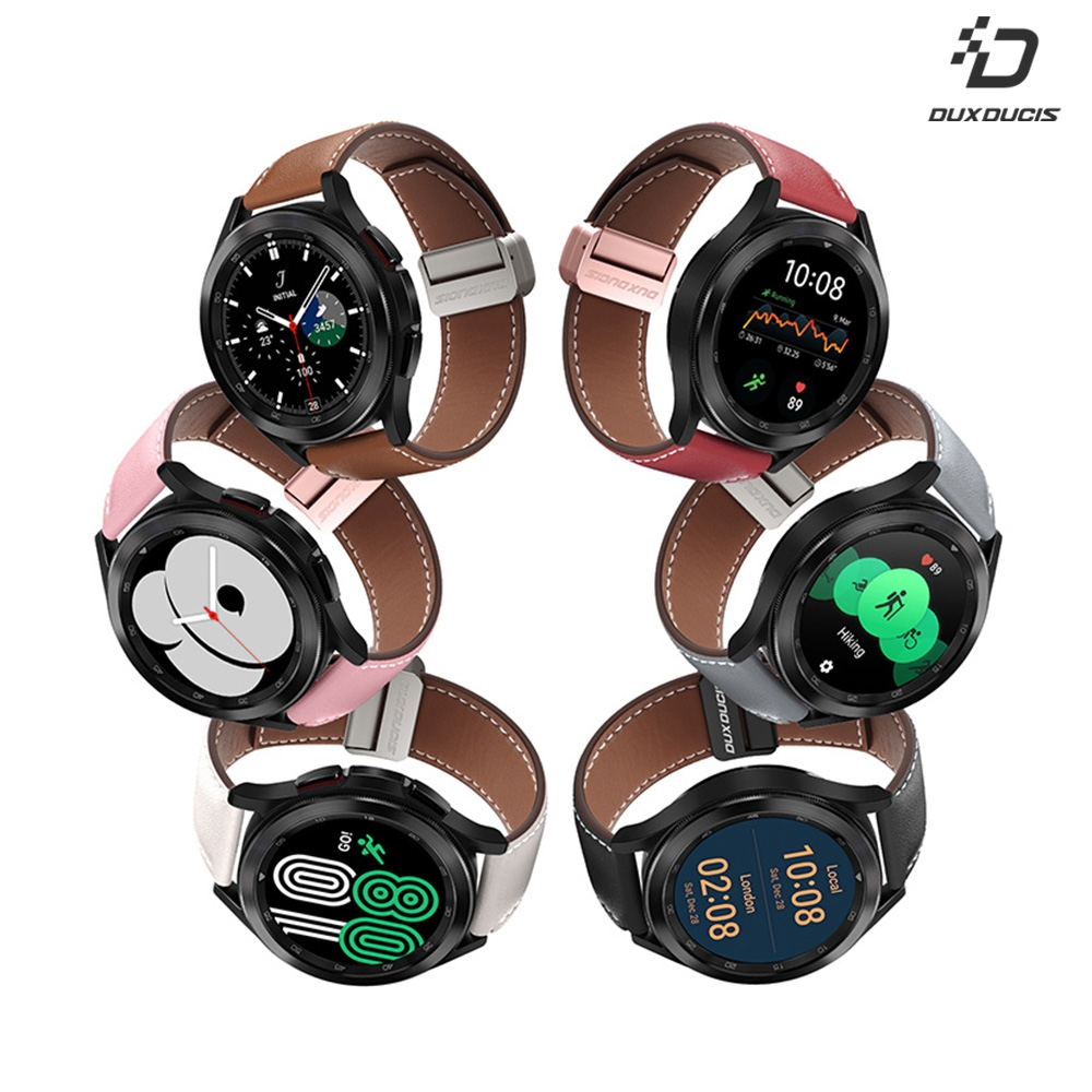 DUX DUCIS  SAMSUNG Galaxy watch 3(41mm)/Watch4 Classic/Watch 5/Watch 5 Pro 通用款 YA 真皮錶帶(20mm)