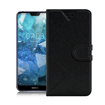 NISDA For NOKIA 7.1 Plus  (X7) 風格磨砂側翻皮套