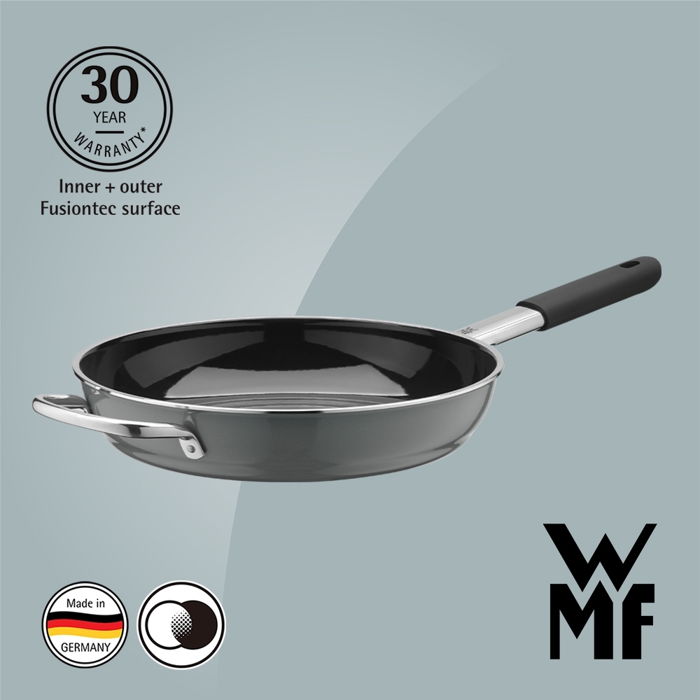 德國WMF FUSIONTEC 深煎鍋(28CM)(鉑灰色)