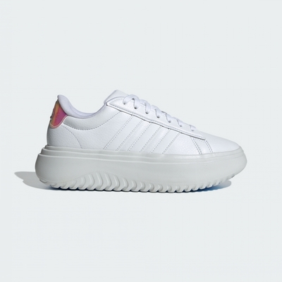 adidas 休閒鞋 女鞋 運動鞋 GRAND COURT PLATFORM 白 IH7645 (8641)