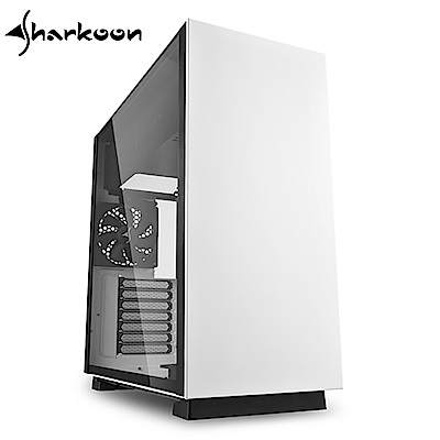 Sharkoon 旋剛 鋼鐵者 透側 ATX 白 電腦機殼