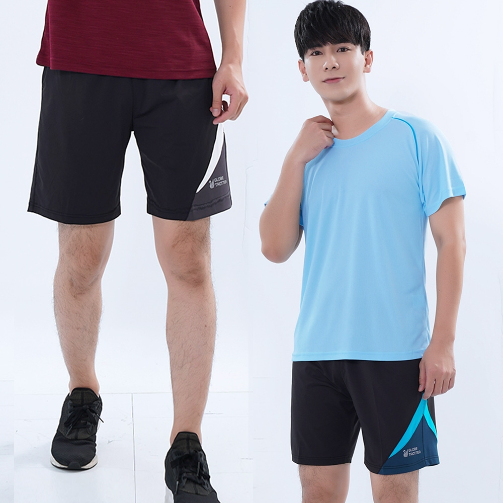 【遊遍天下】MIT台灣製男款抗UV吸排速乾運動短褲GP1016(運動/路跑/健身)