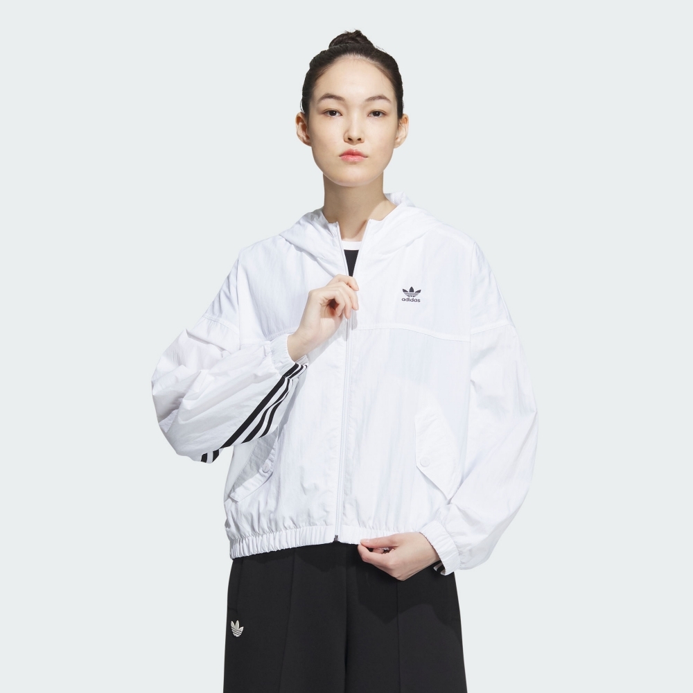 adidas 官方旗艦 ADICOLOR 連帽風衣外套 女 - Originals IP1804