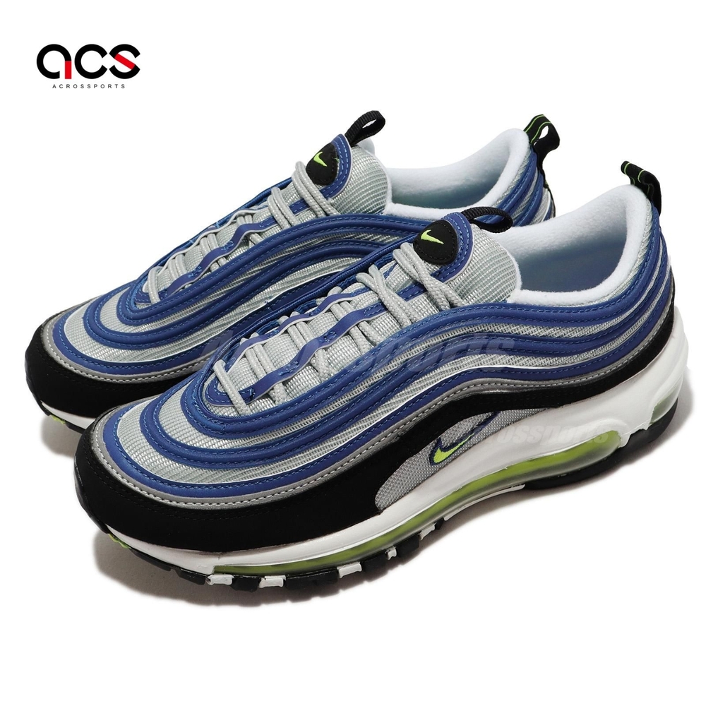 Nike 休閒鞋Wmns Air Max 97 OG 女鞋藍銀撞色反光子彈復古鞋DQ9131-400