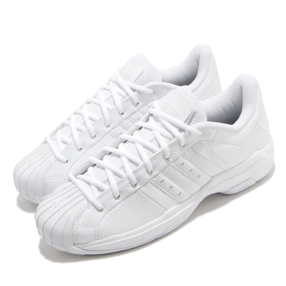 adidas 籃球鞋 Pro Model 2G Low 男女鞋 愛迪達 貝殼頭 復古 街頭 耐磨 情侶鞋 白 FX7099