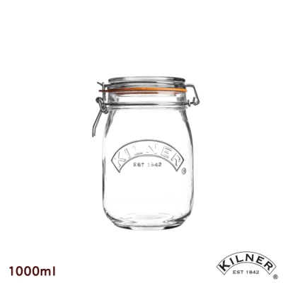 KILNER 多功能扣式密封貯存罐1.0L2入組