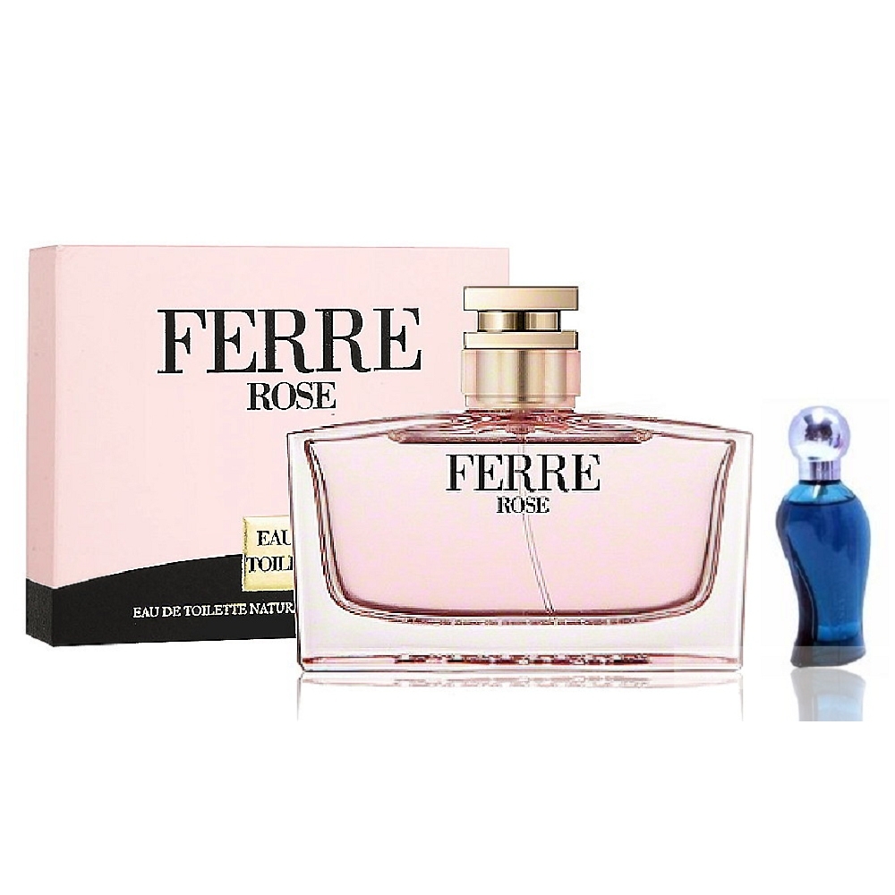 Gianfranco Ferre Rose 玫瑰淡香水 100ml 搭贈風信子 7.5ml 小香水