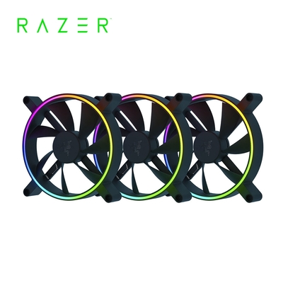 雷蛇Razer KUNAI 苦無 14cm*3 ARGB 機殼風扇-三包裝