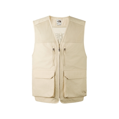 The North Face M UTILITY CAMP VEST 男休閒背心-米色-NF0A87V43X4