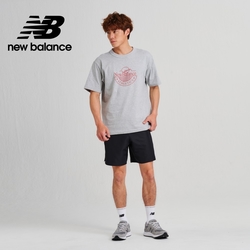 [New Balance]鬆緊抽繩口袋休閒短褲_男性_黑色_MS3351