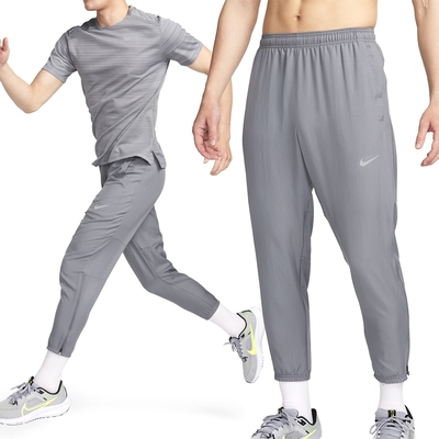 Nike Dri-FIT 速乾 運動長褲 跑步 AS M NK DF CHALLENGR WVN PANT 男款 灰(FQ4781084)