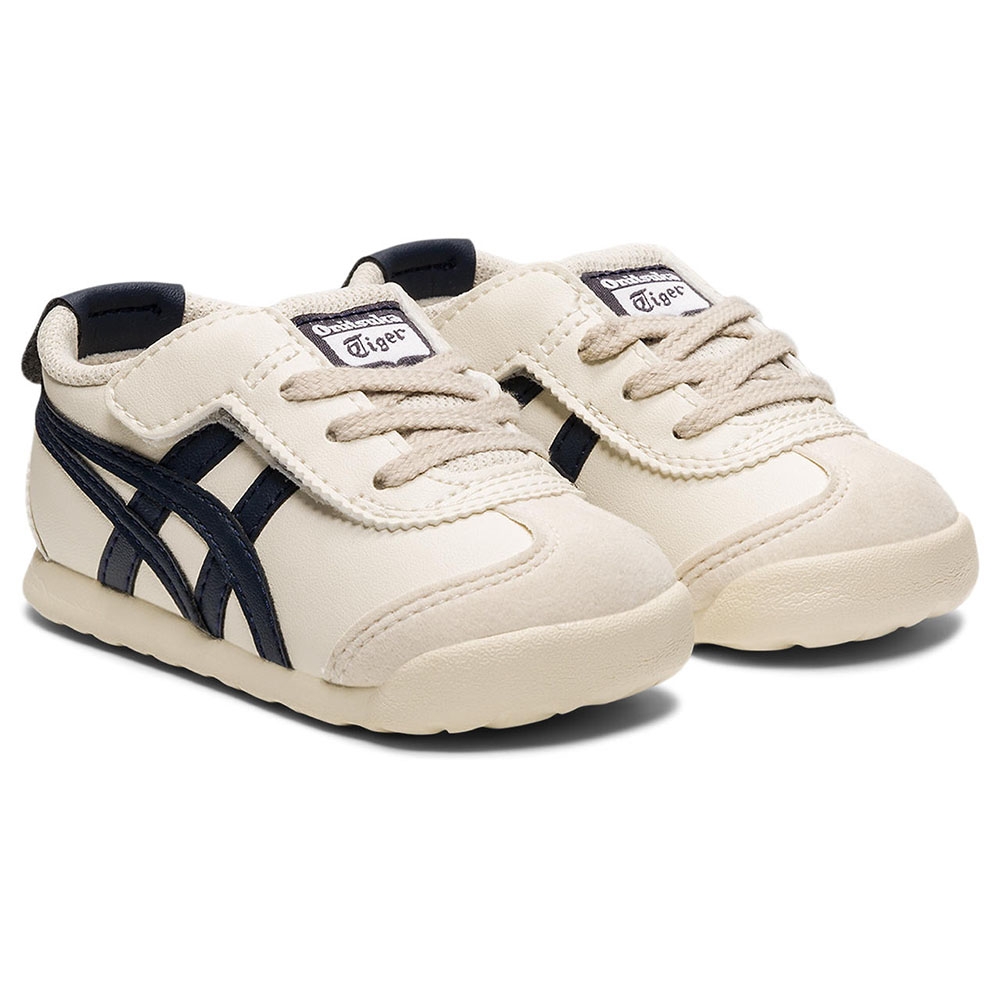 Onitsuka Tiger】鬼塚虎米白底深藍虎爪紋MEXICO 66 小童鞋(1184A074 