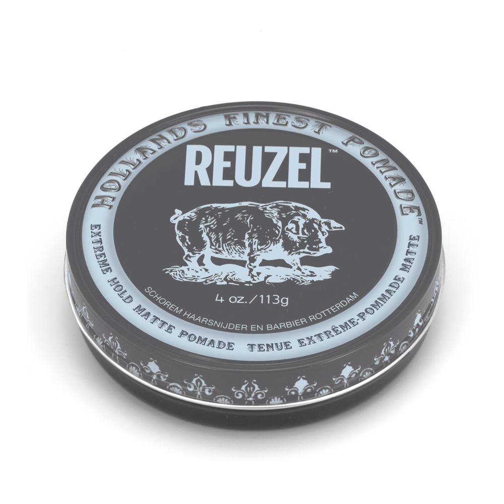 荷蘭 REUZEL豬油 灰豬極強水泥級無光澤髮蠟 4oz/113g 水洗式髮油