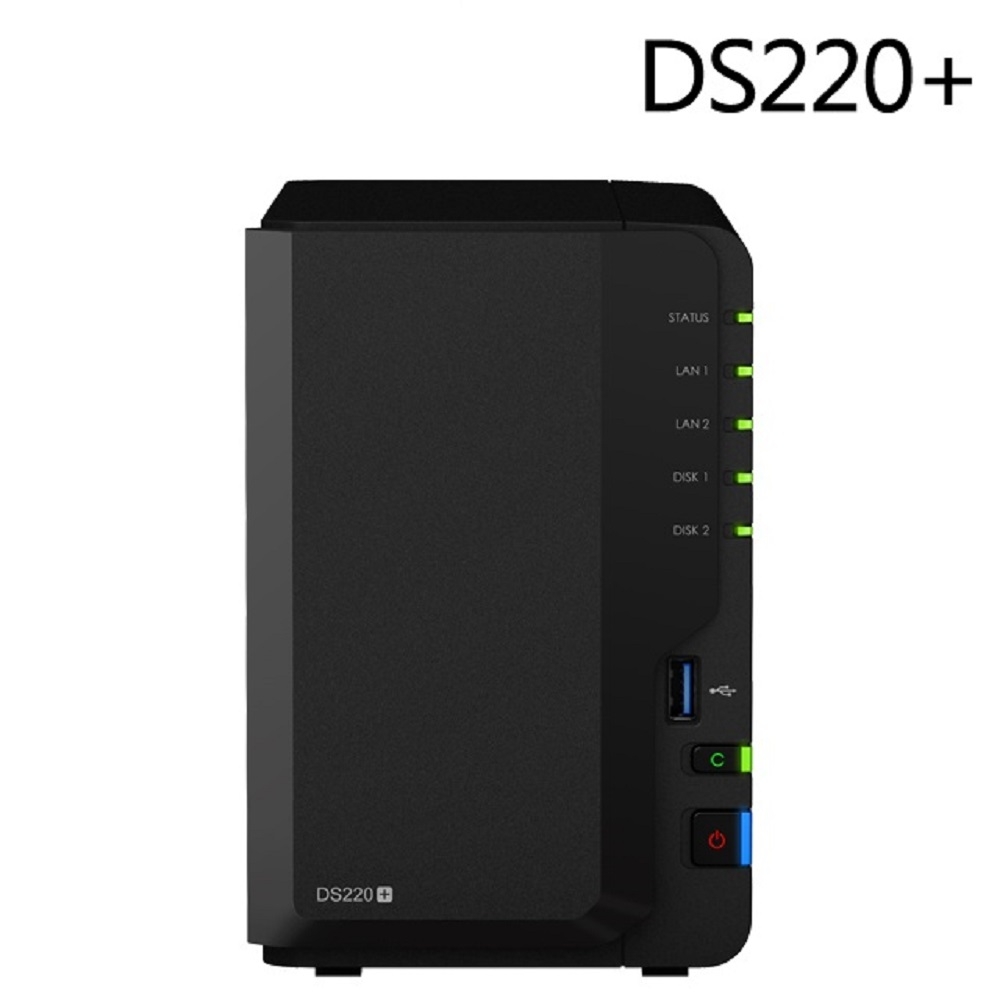 Synology 群暉科技 DS220+ NAS 含 企業碟 EXOS 16TB 兩顆