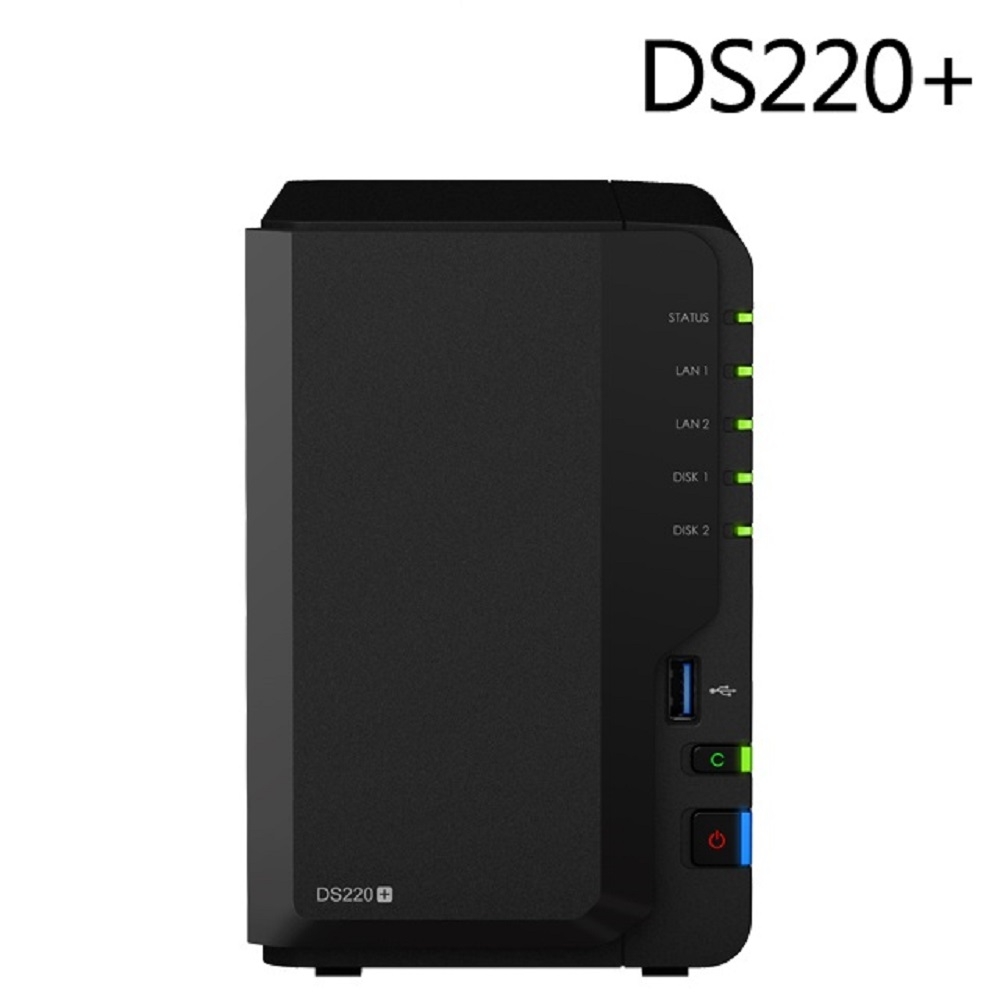 Synology 群暉科技DS220+ NAS 含紅標Plus 4TB 2顆WD40EFZX | 2 Bay