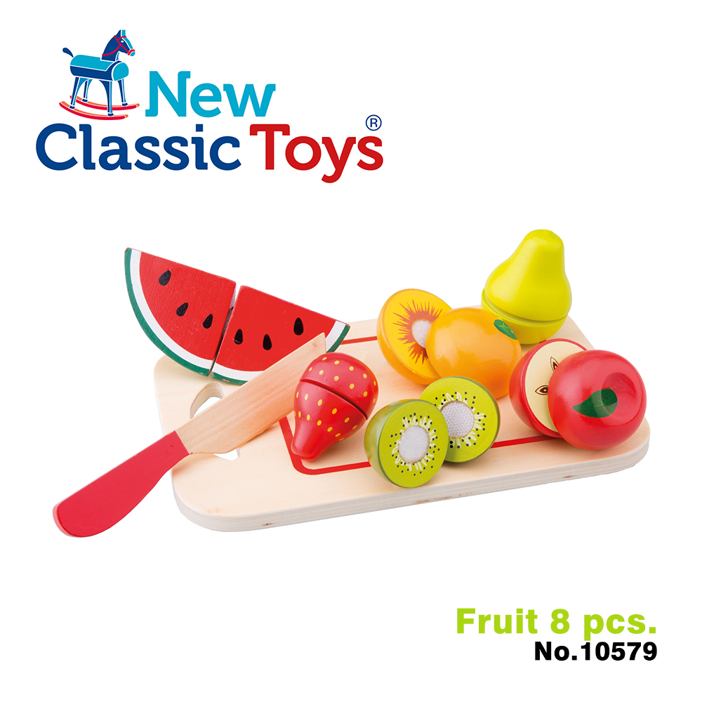 荷蘭New Classic Toys 水果總匯切切樂8件組 - 10579