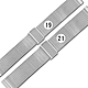 Watchband / 19.21mm / 各品牌通用 細緻透亮 快拆型 穿壓扣 米蘭編織不鏽鋼錶帶-銀色 product thumbnail 1