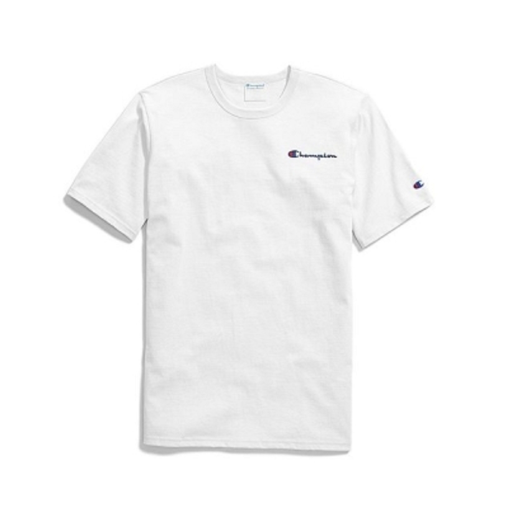 Champion Life草寫Logo短T 白