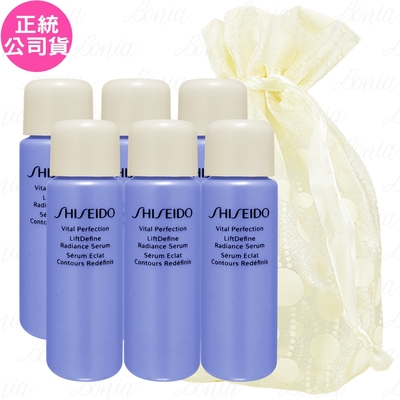 SHISEIDO 資生堂 激抗痕 亮采緊緻精華(10ml)*6旅行袋組(公司貨)