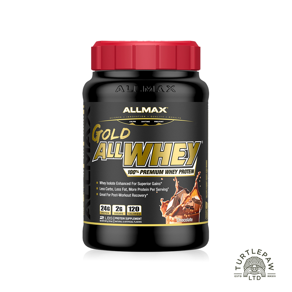 [時時樂限定贈搖搖杯]【加拿大ALLMAX】奧美仕金牌乳清蛋白巧克力口味飲品1瓶 (907公克)效期2021年12月