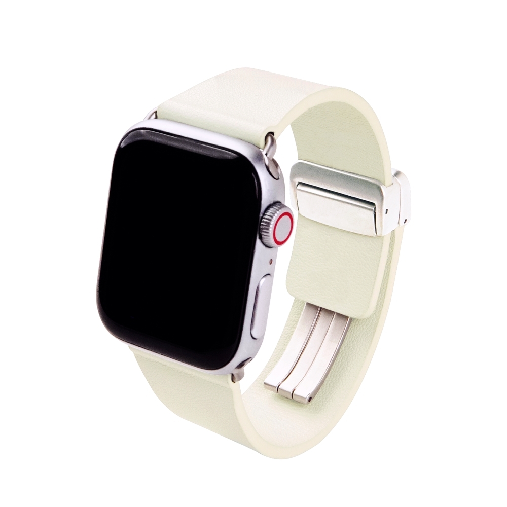 COMPLE Apple Watch 官方認證皮革悠遊卡錶帶 星光白 38/40/41mm專用 | 錶帶/錶環 | Yahoo奇摩購物中心