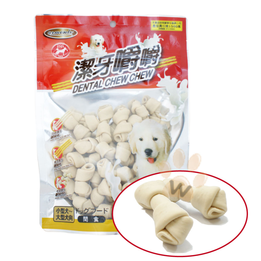 阿曼特 牛奶潔牙嚼嚼骨結320g 3入