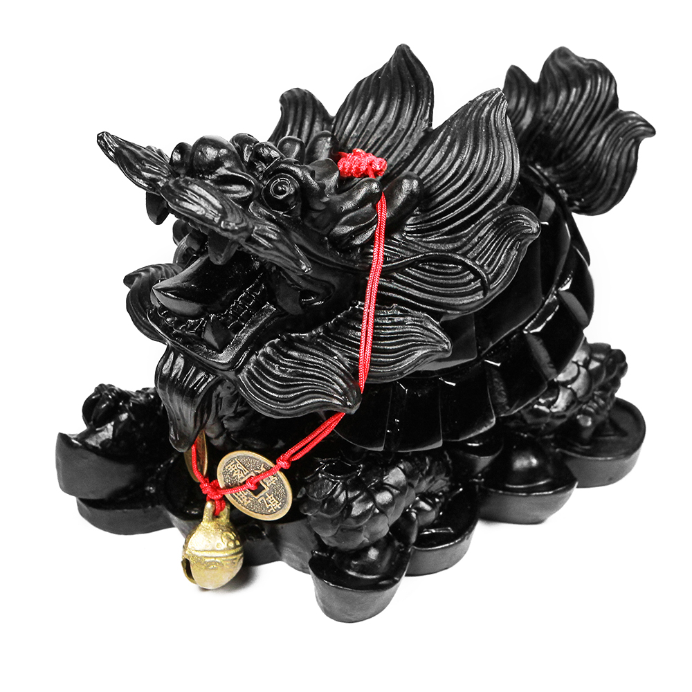 全新品 開運 龍 龍神 龍レリーフ硯（茶） 【三龍 茶】 - アンティーク