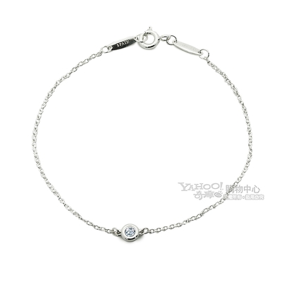 Tiffany&Co. 0.03克拉圓形鑽石925純銀手鍊