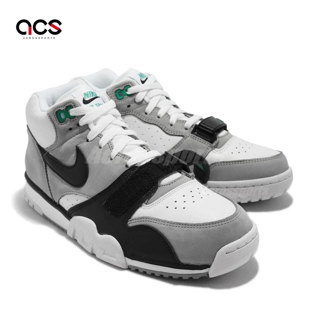 Nike 休閒鞋Air Trainer 1 男鞋灰黑綠葉綠素Chlorophyll 復刻訓練鞋