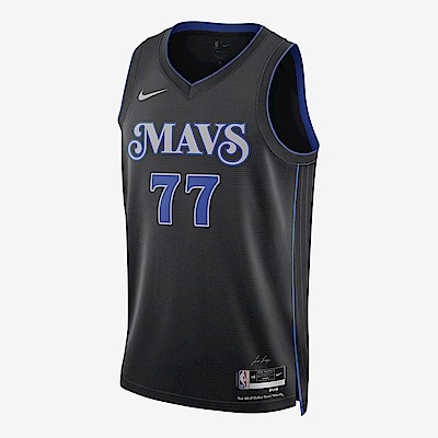 Nike DAL MNK DF SWGMN JSY CE 23 [DX8499-010] 男 球衣 獨行俠 NBA 黑藍